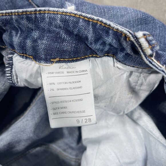 Kancan Women’s 9 | 28 Distressed Cut Off Denim Shorts - Picture 5 of 6
